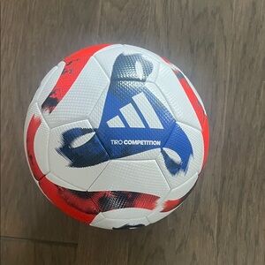 Adidas Tiro Competition Soccer Match Ball in Red, Blue, and White
